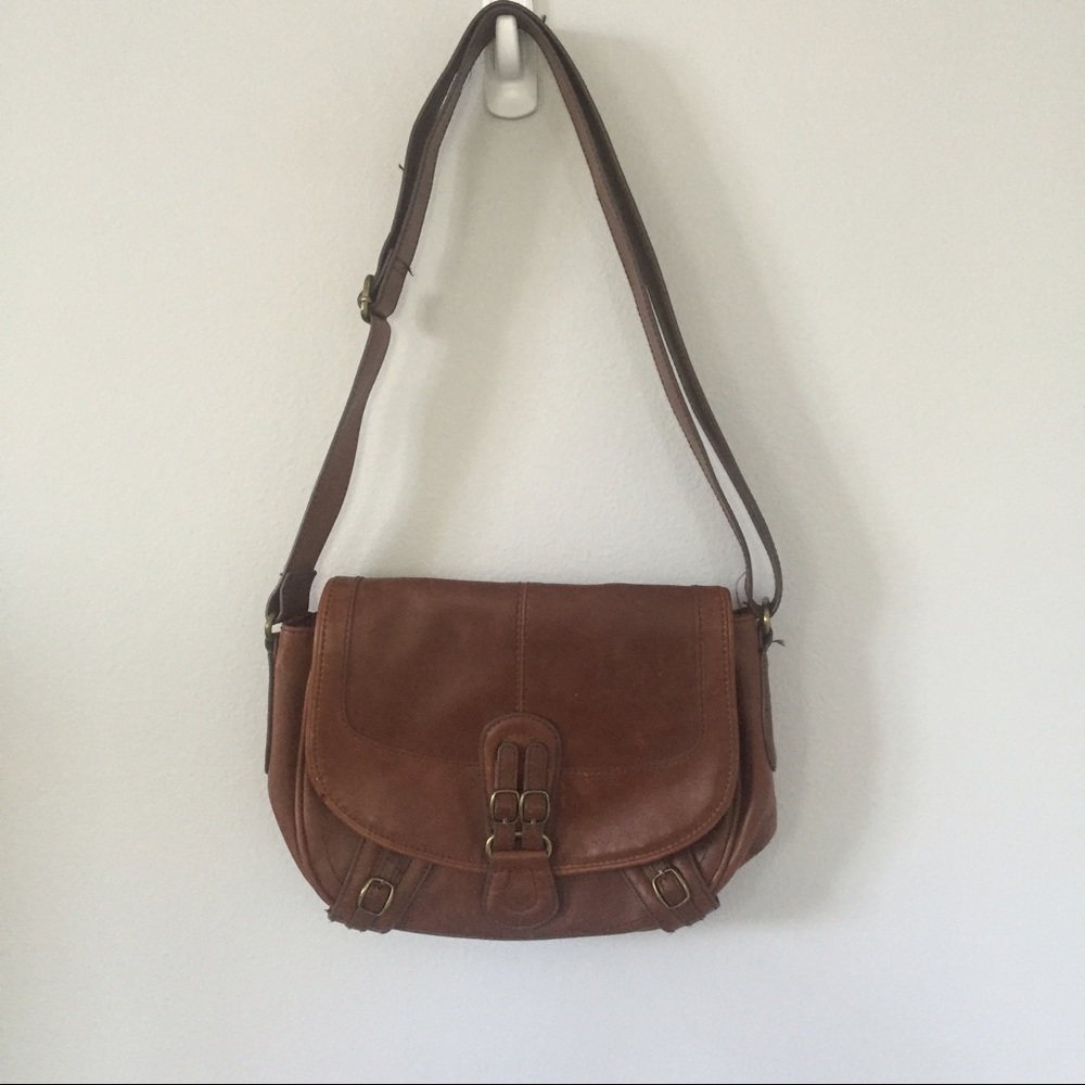 H&M Brown Crossbody Satchel Purse