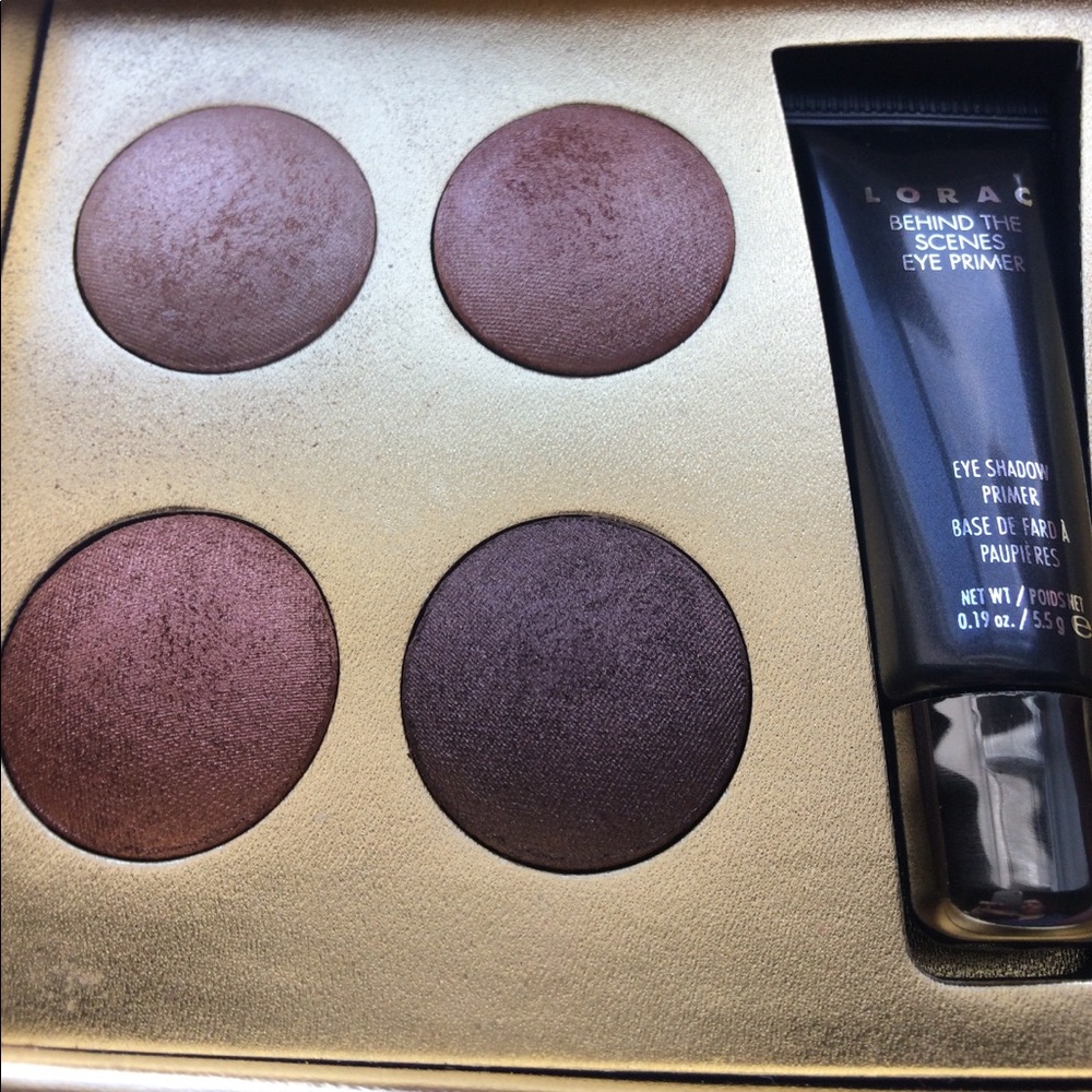 Lorac eyeshadow palette with primer