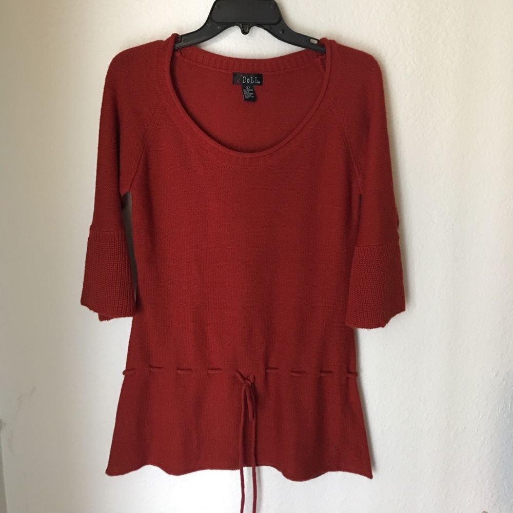 Reddish Orange Sweater