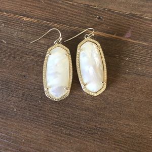 Kendra Scott mother of pearl earrings