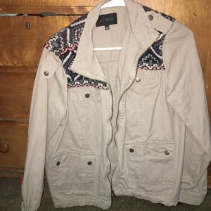 Super cute khaki jacket. NWOT