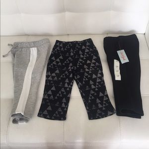 2 used 1 NWT cat & jack sweatpants