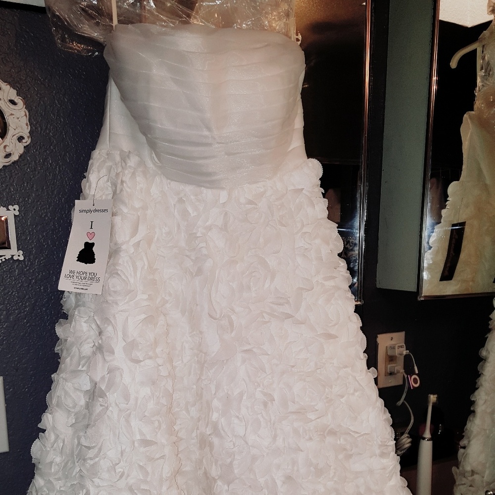 Formal knee length dress.