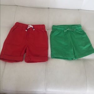 2 used cat & jack shorts size 18 months
