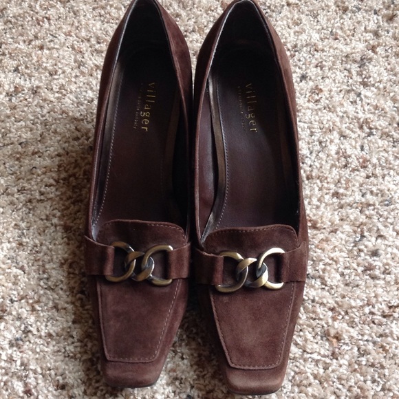 Brown Suede pumps - Picture 1 of 4