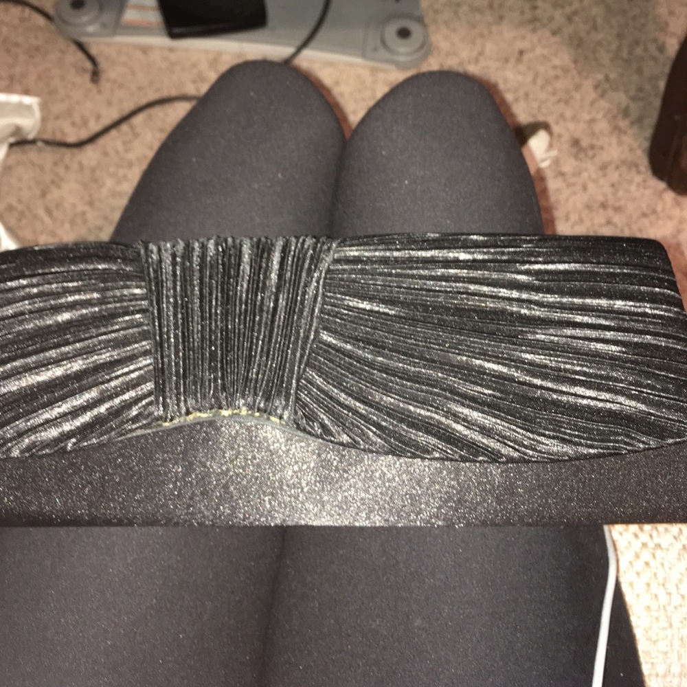 Black Clutch with String
