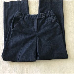 Denim wide leg trousers