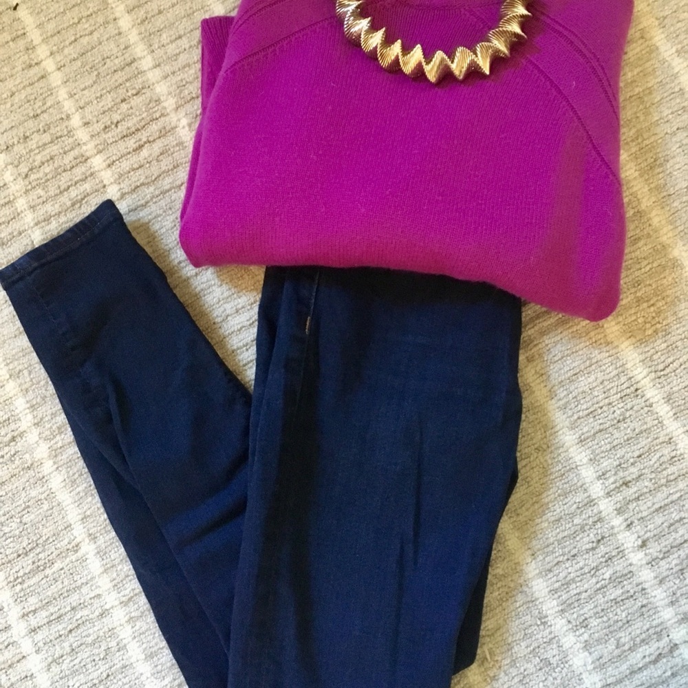 Hudson dark wash skinny jeans