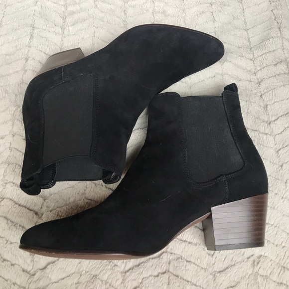 Sam Edelman black suede booties in sz 9 - Picture 2 of 3