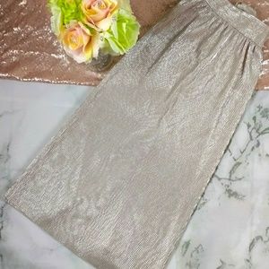 Metallic Pleated Midi Skirt - WHOWHATWEAR X TARGET