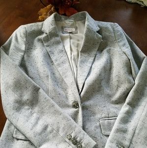 Merona Gray Speckled Lined Career Blazer - size 8