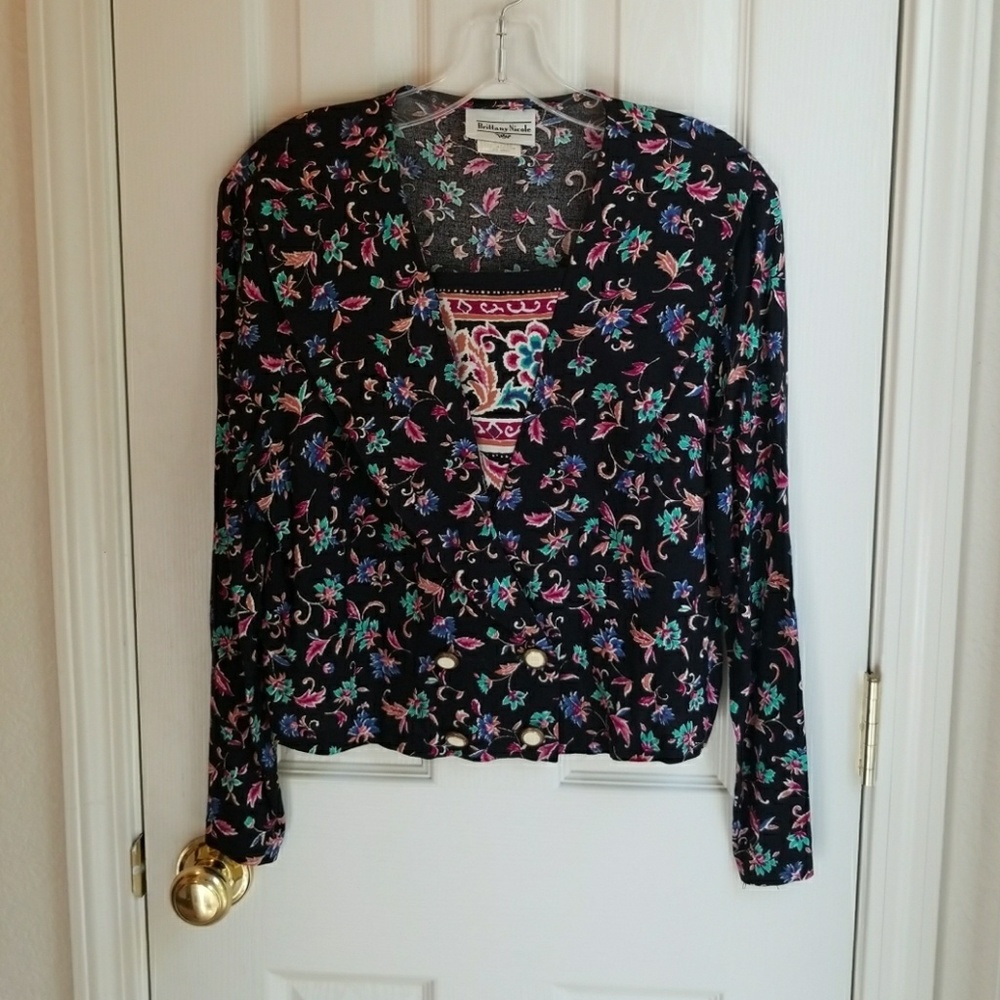 VINTAGE BRITTANY NICOLE BLOUSE SZ M