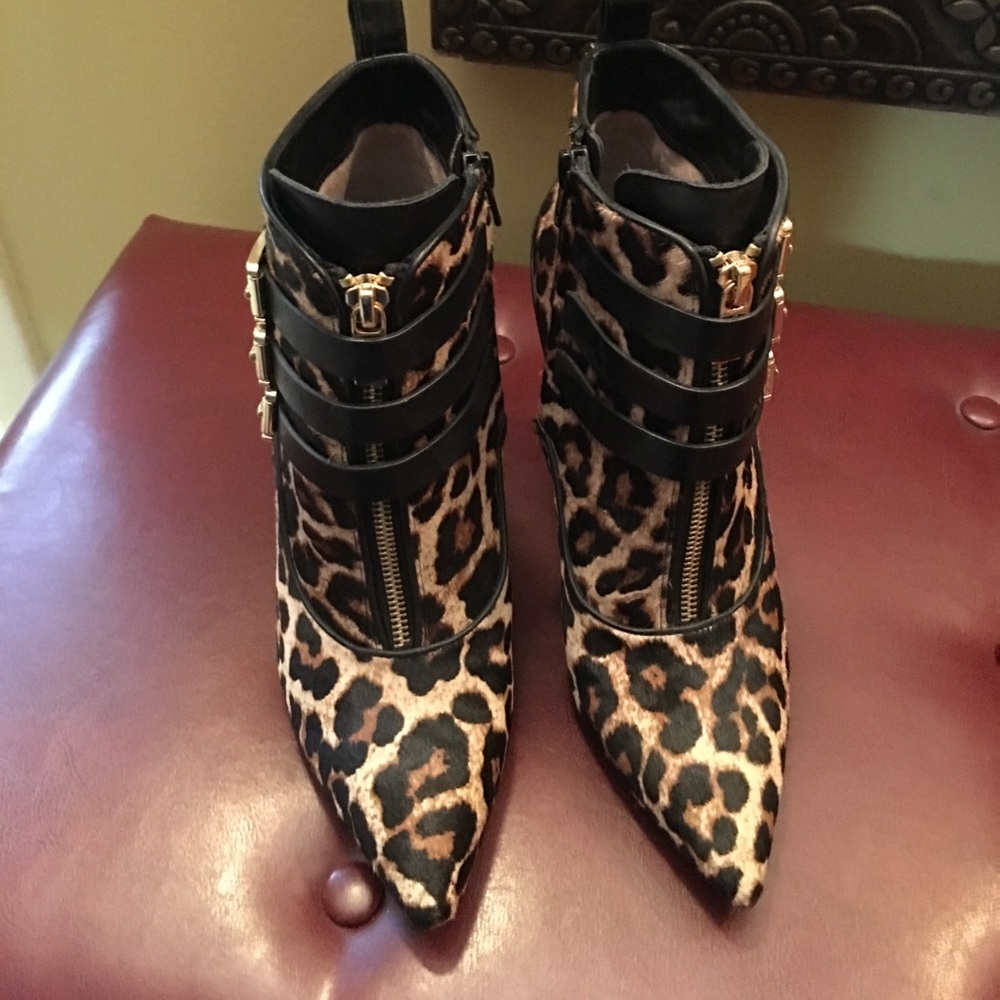 Michael by Michael Kors leopard booties