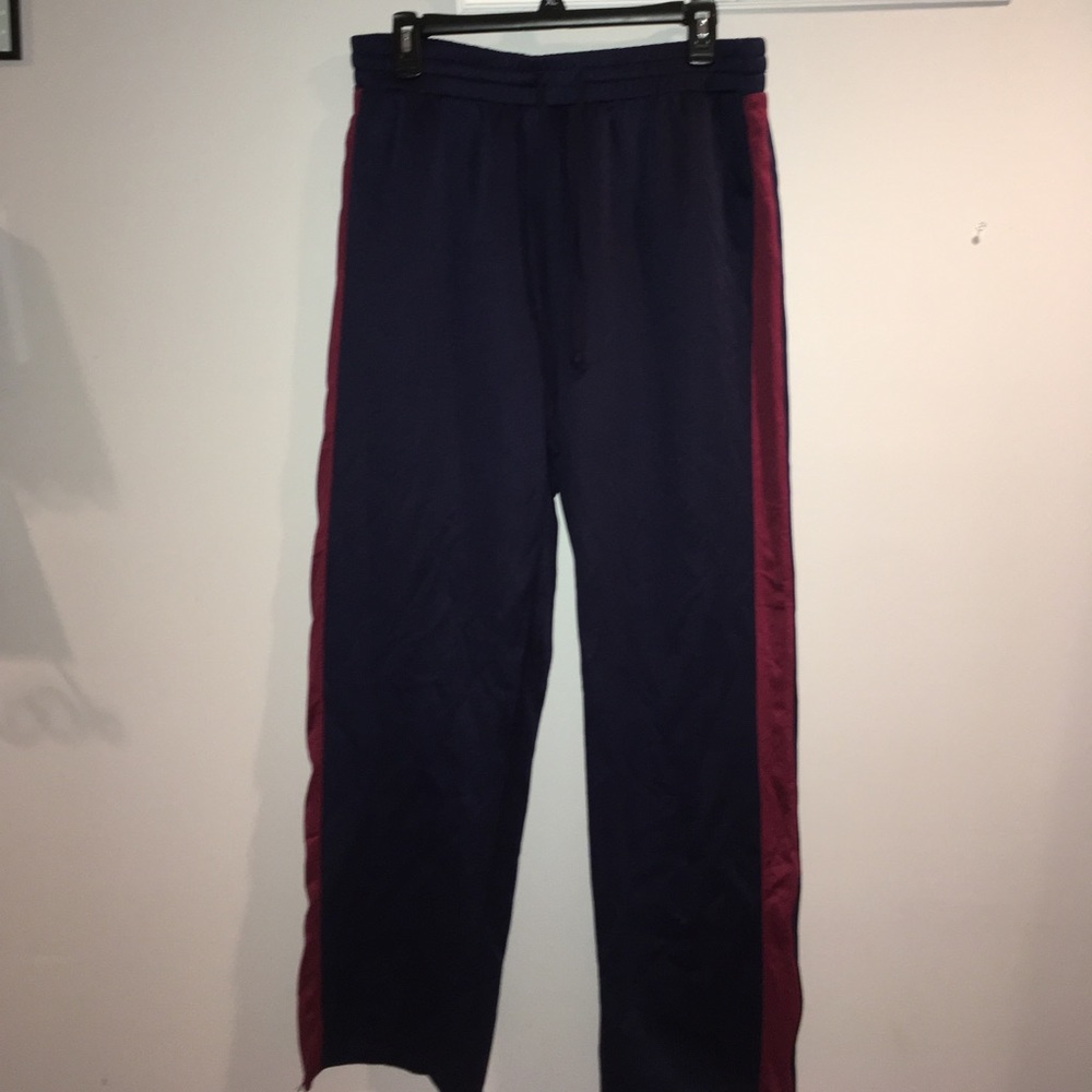 NWOT Navy Blue and Red stripe Joggers