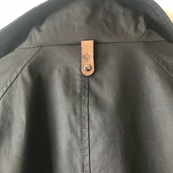 NEW MACKAGE BLACK POPLIN LEATHER TrimMOTO Jacket S - Picture 8 of 8