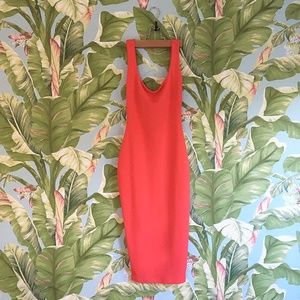 Nookie Sweet Sensation Bodycon Dress - Coral