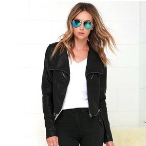 Vegan Leather Moto Jacket