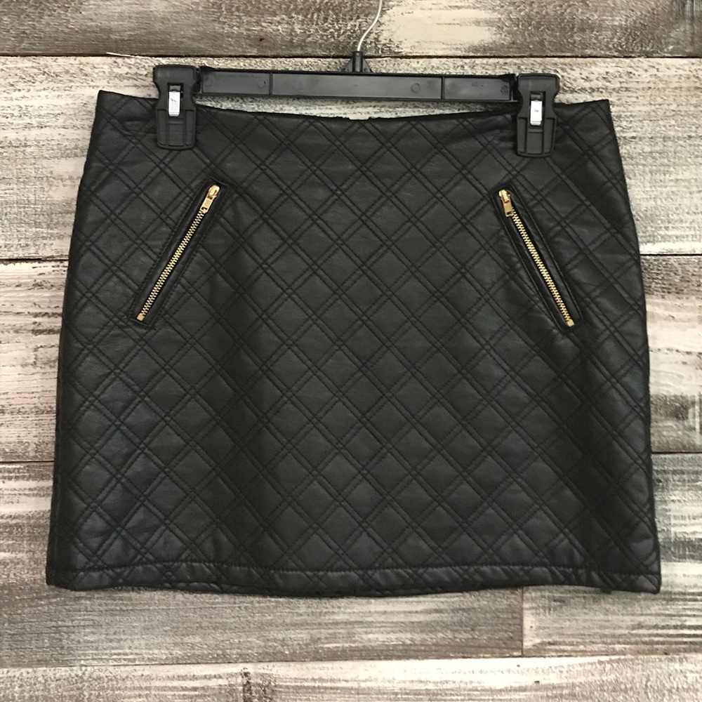 Express Faux Leather Mini Skirt