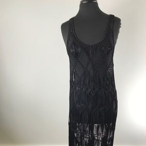 Black Diesel M-Amaya Crochet Dress Size Xs