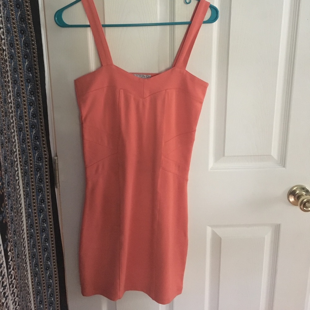 Coral Bodycon Dress