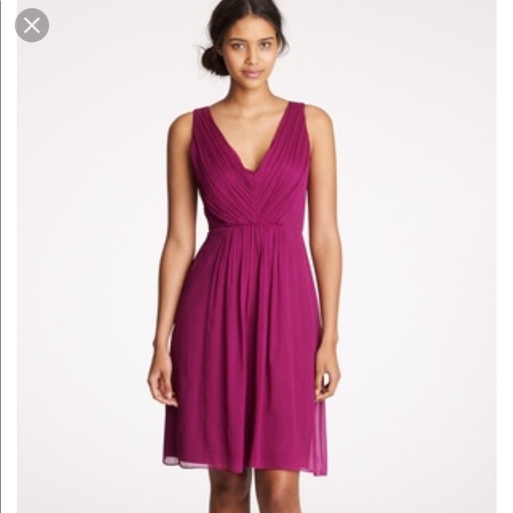 J.Crew Louisa dress in silk chiffon