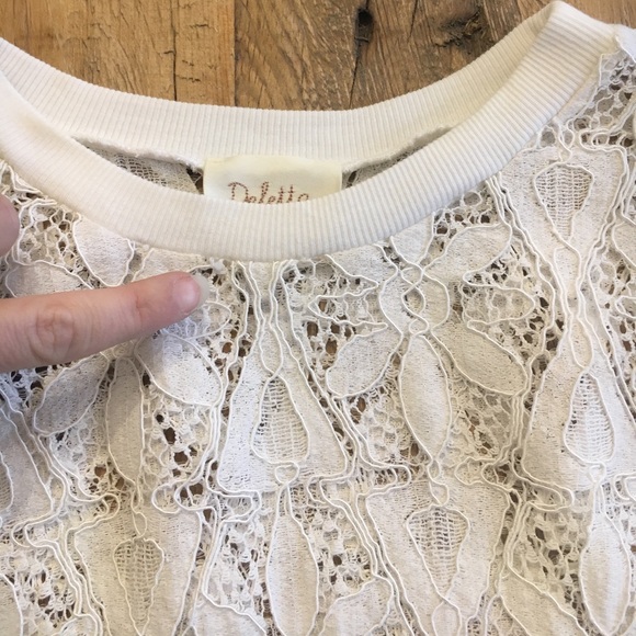 πHOST PICKπ Anthropologie Scalloped Lace Tank - Picture 4 of 7