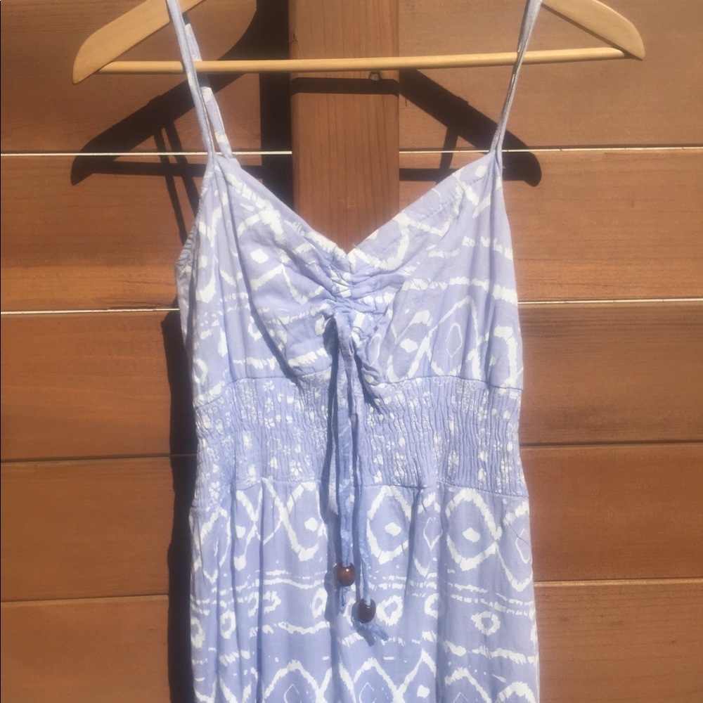 Long, Blue and White Sundress