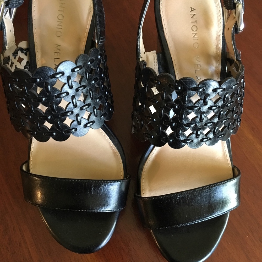 Antonio Melanin Wedge Sandals