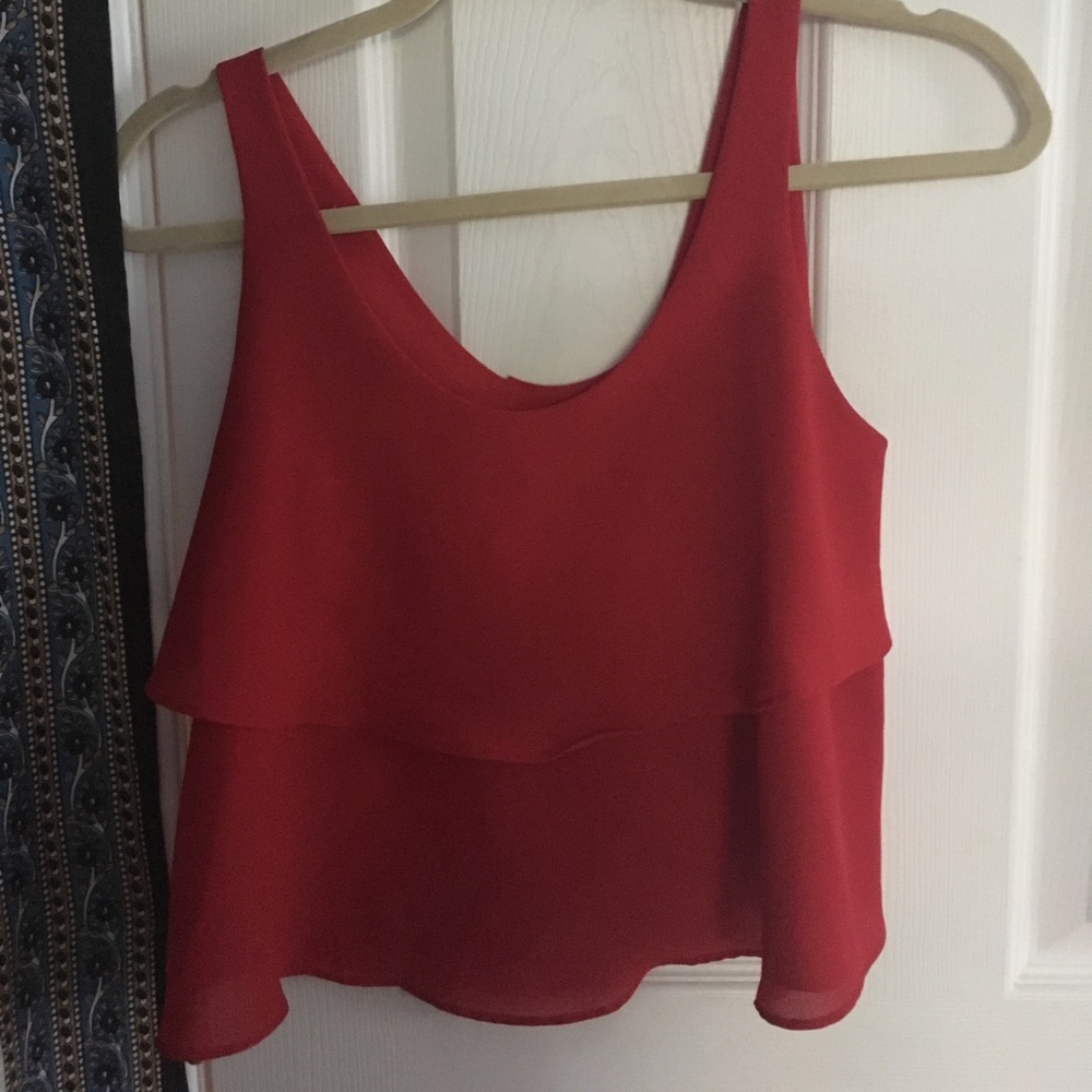 Chiffon Layered Crop