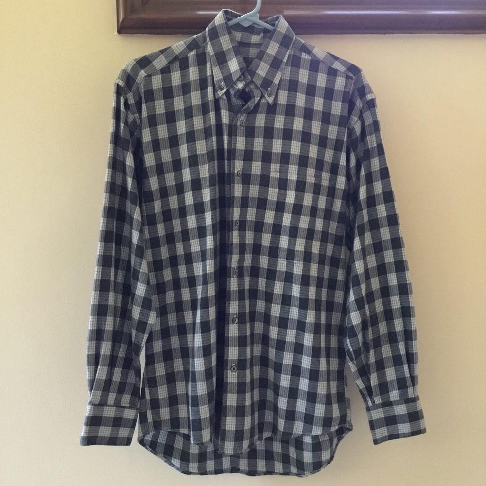 Burberry Plaid Button Down Shirt