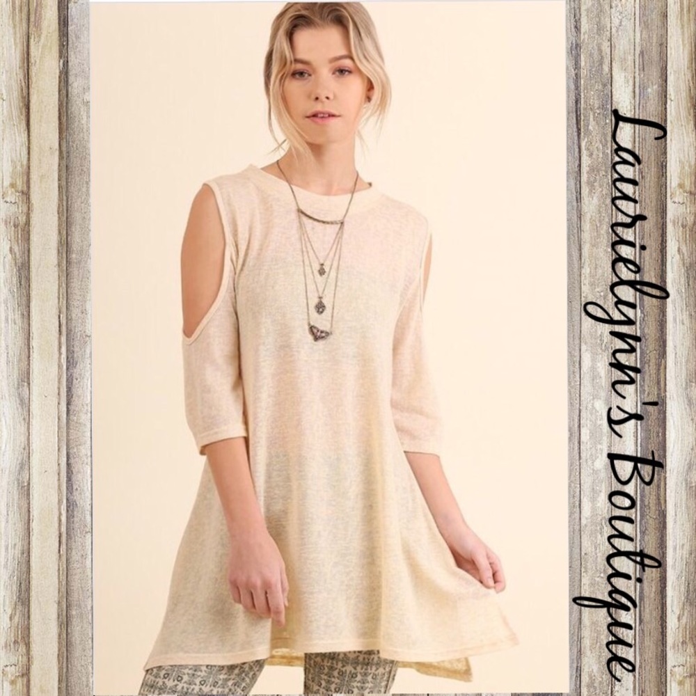Sale🔥Umgee Cold shoulder tunic - Picture 7 of 8