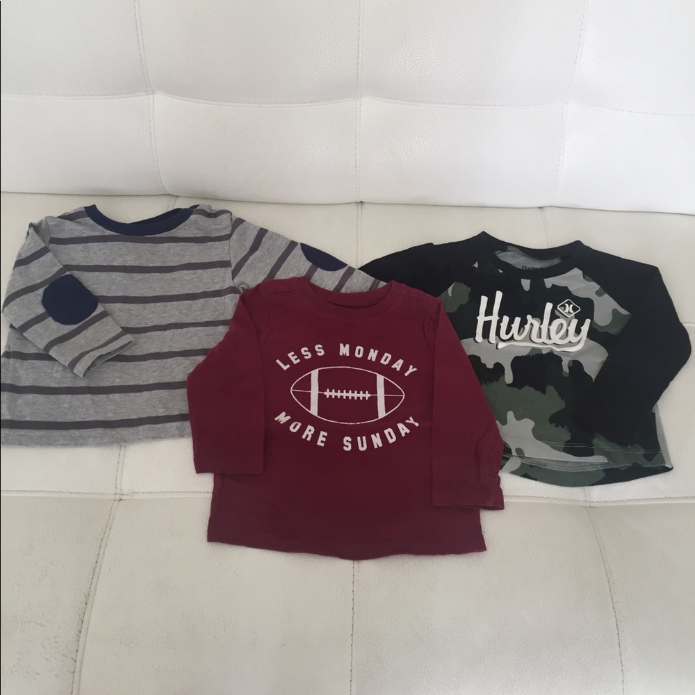 3 long sleeve baby shirts