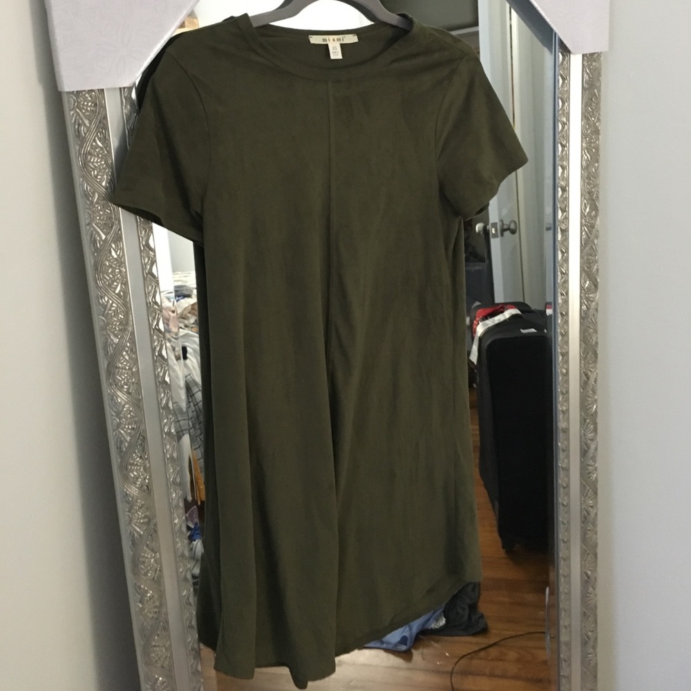 BOUTIQUE suede hunter green dress