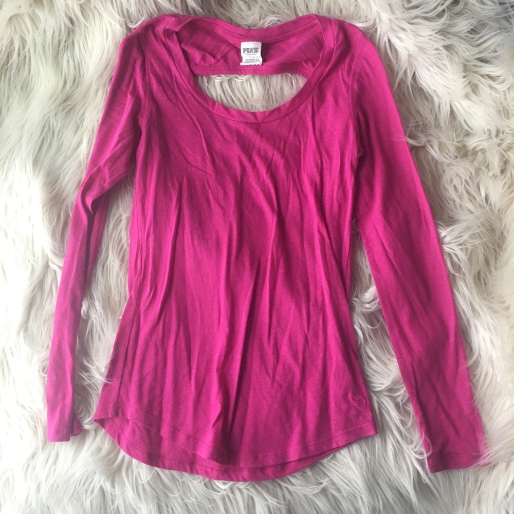 Victoria's Secret Pink Open Back Shirt