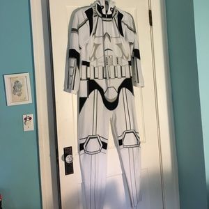 Star Wars storm trooper zip up pajamas