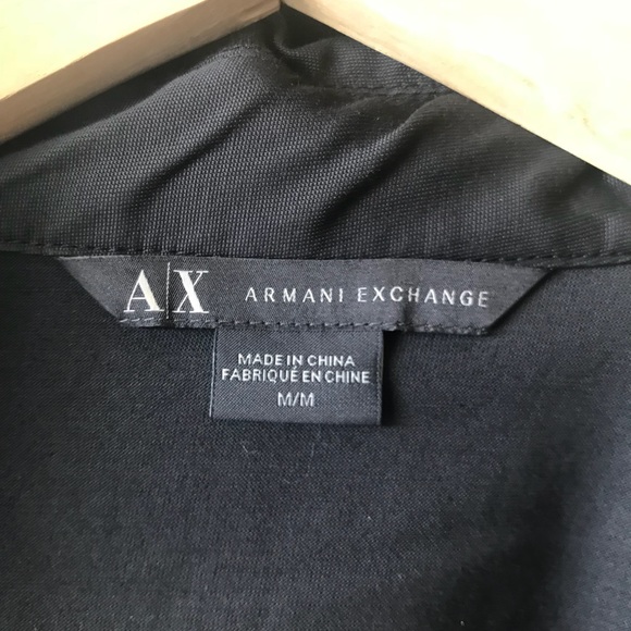 SOLDA/X Armani Exchange Black Peplum Moto Jacket M - Picture 5 of 8