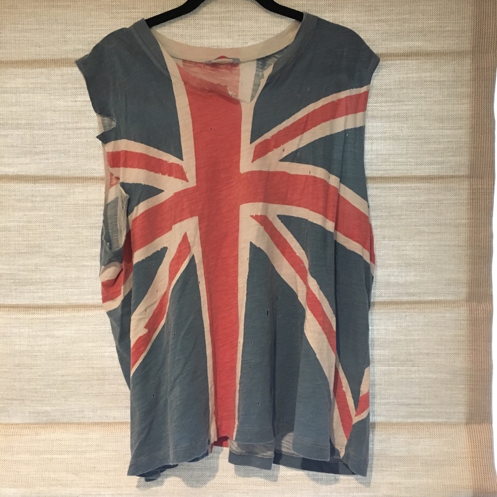 Sass & Bide. Oversized muscle Tank. Destroyed look