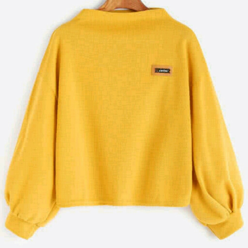 Mustard cropped sweater