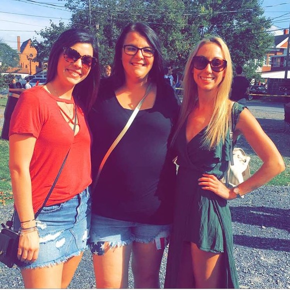 Olive Green High Low Dress/Romper - Picture 3 of 4