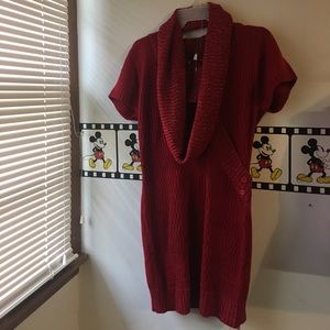 XL red sweater dress
