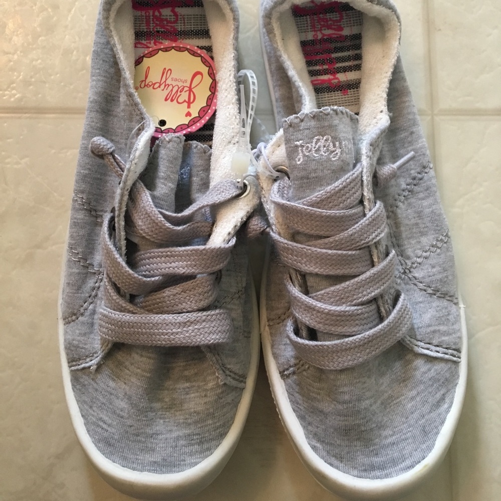 Gray sneakers