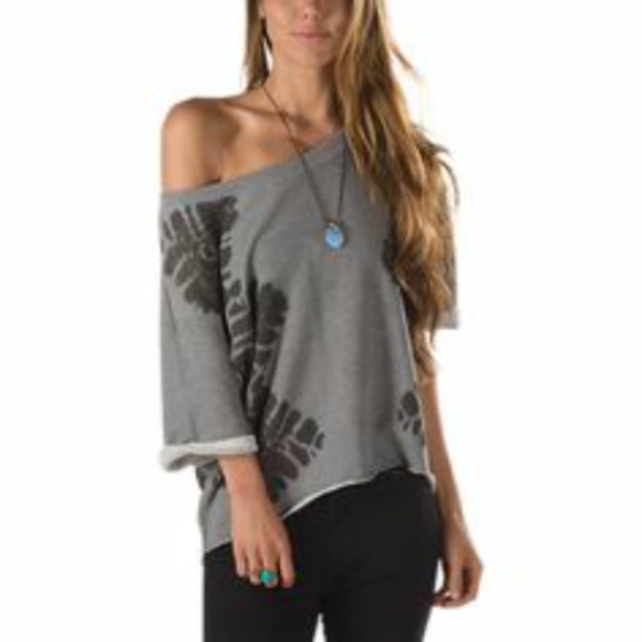 Vans Sweaters - Vans After Hours Cropped Cut off Terry Crew Size L