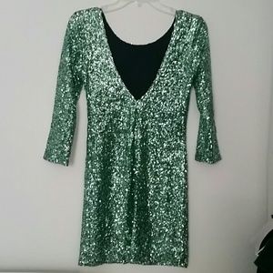 Green Sequin Dress