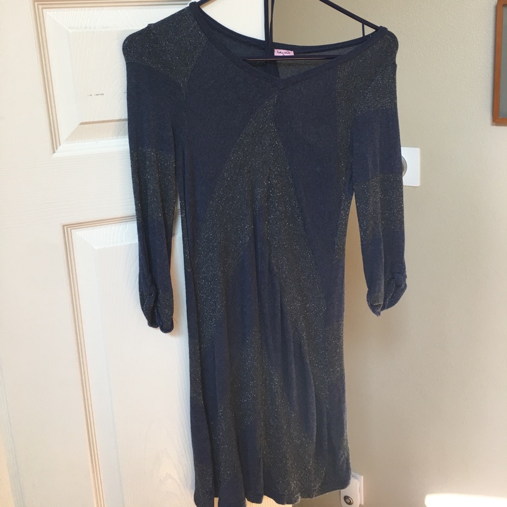 Girls splendid two piece layered knit dress