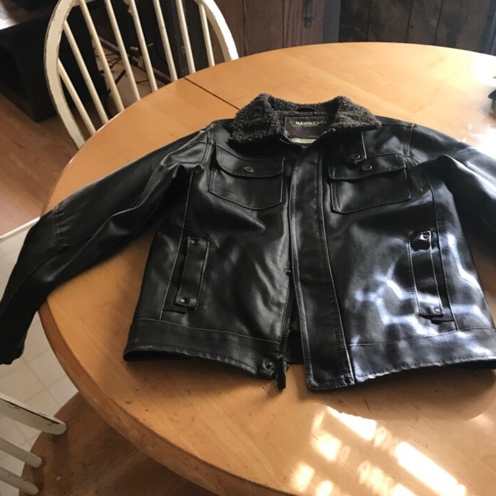 Hawke & Co Boys Leather Jacket