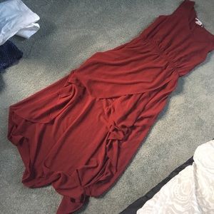 Hi-low sheer top dress