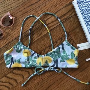 Anthropologie Lemon Reef Bikini Swim Suit Top