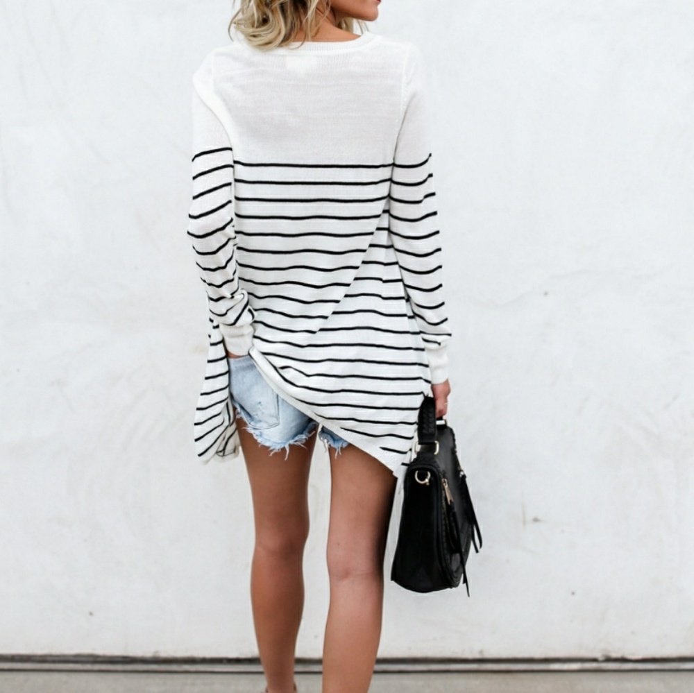 Striped cotton sweatshirt - Picture 4 of 4