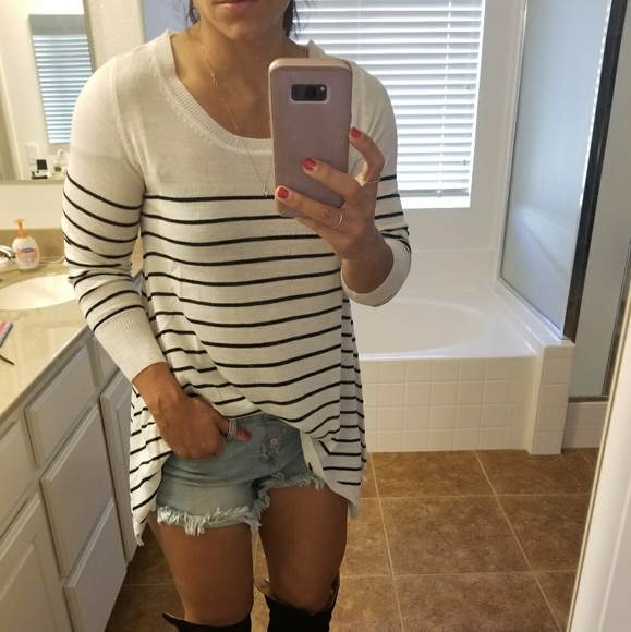 Striped cotton sweatshirt - Picture 2 of 4