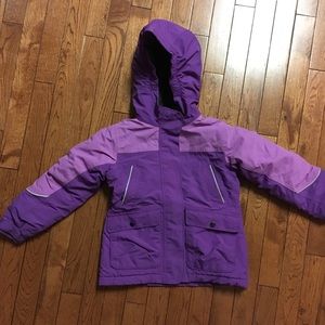 Land’s End girls winter purple coat